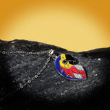Parrot Pendant Enamel 925 Silver Necklace for Women