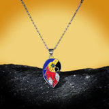 Parrot Pendant Enamel 925 Silver Necklace for Women