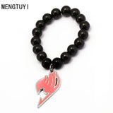 Fairy Tail Logo Chain Charm Bracelet Glass Metal Accessory Gift