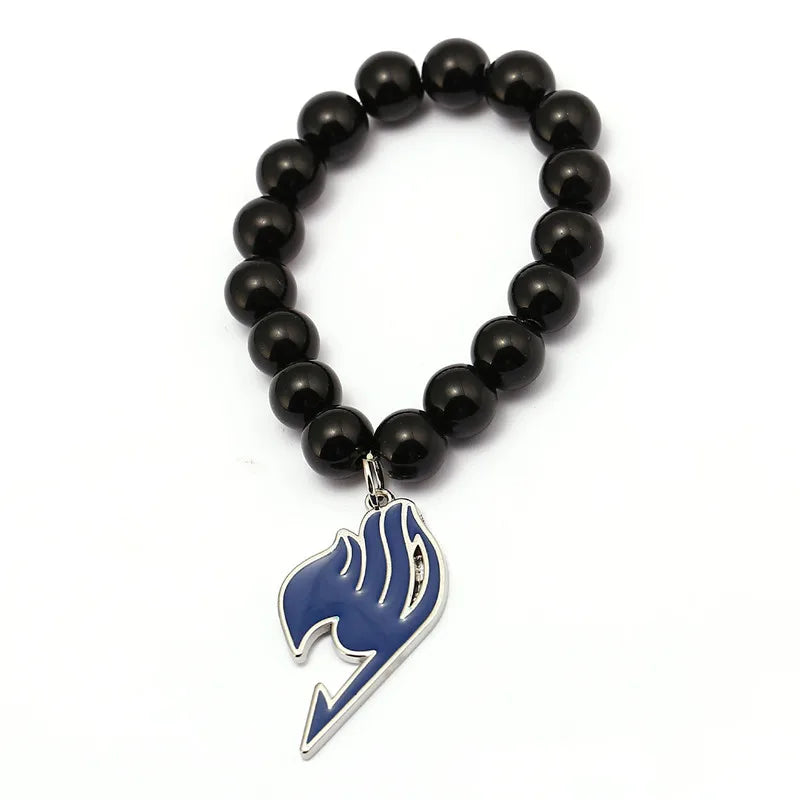 Fairy Tail Logo Chain Charm Bracelet Glass Metal Accessory Gift