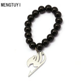 Fairy Tail Logo Chain Charm Bracelet Glass Metal Accessory Gift