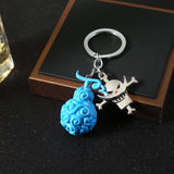 Anime Devil Fruit KeyChain Figure Holder Chaveiro Pendant Gift