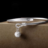 Female Adjustable Silver Bell Ring Anklet