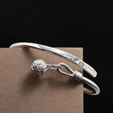 Adjustable Silver Bell Ring Anklet for Girls
