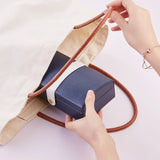2-Layer Portable PU Jewelry Box - Fresh & Elegant Design