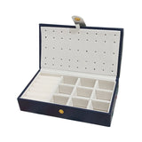 2-Layer Portable PU Jewelry Box - Fresh & Elegant Design