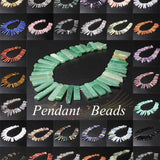 Arival Natural Pendant Stone Beads for Jewelry Making