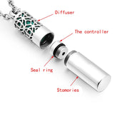 Stainless Steel Aromatherapy Diffuser Necklace for Men