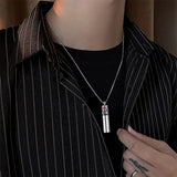 Stainless Steel Aromatherapy Diffuser Necklace for Men
