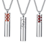 Stainless Steel Aromatherapy Diffuser Necklace for Men