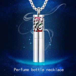 Stainless Steel Aromatherapy Diffuser Necklace for Men