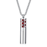 Stainless Steel Aromatherapy Diffuser Necklace for Men