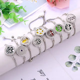 Moon star Aroma diffuser bracelet rhinestone Crystal Bracelet