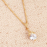 Golden Plated CZ Pagoda Necklace Jewelry For Women
