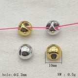 Acrylic UV Edge Hole Beads 100pcs for DIY Jewelry