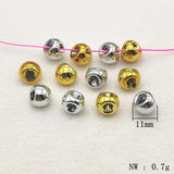 Acrylic UV Edge Hole Beads 100pcs for DIY Jewelry