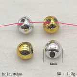 Acrylic UV Edge Hole Beads 100pcs for DIY Jewelry