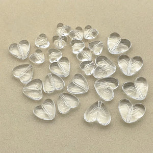 10/13/15mm Clear Acrylic Heart Beads DIY Jewelry Findings