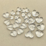 10/13/15mm Clear Acrylic Heart Beads DIY Jewelry Findings