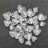 10/13/15mm Clear Acrylic Heart Beads DIY Jewelry Findings