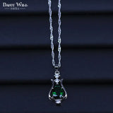 Europe Style Women's Cubic Zircon Pendant Necklace with 10 Colors