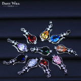Europe Style Women's Cubic Zircon Pendant Necklace with 10 Colors