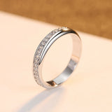 925 Silver OL Round Rings with AAAAA Zircon CZ for Women Men