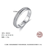 925 Silver OL Round Rings with AAAAA Zircon CZ for Women Men