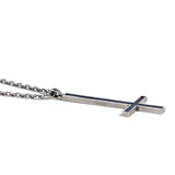 925 Sterling Silver Big Cross Pendant Necklace Hip Hop Jewelry