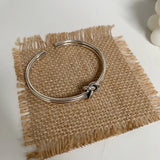 925 Sterling Silver Knot Ladies Bangle - Birthday Gift