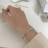 925 Silver Hip Hop Bangle Jewelry Gift For Girlfriend Birthday