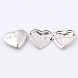 Love Hearts DIY Photo Frame Locket Pendants for Girlfriend