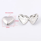 Love Hearts DIY Photo Frame Locket Pendants for Girlfriend