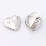 Love Hearts DIY Photo Frame Locket Pendants for Girlfriend