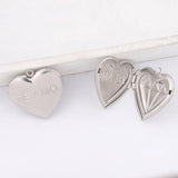 Love Hearts DIY Photo Frame Locket Pendants for Girlfriend
