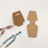 100Pcs 12x4.5cm Necklace Cards With Love Flowers