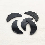 100pcs Moon Shape Charm for DIY Jewelry, Acrylic Necklace/Earring Parts