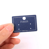 100pcs Plastic Earring Card PVC Jewelry Stand Card Labels Ring Sticker