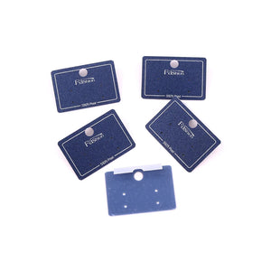 100pcs Plastic Earring Card PVC Jewelry Stand Card Labels Ring Sticker