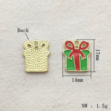 Christmas Pendants Bell/Garland/Box Charm for Jewelry DIY