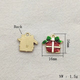 Christmas Pendants Bell/Garland/Box Charm for Jewelry DIY