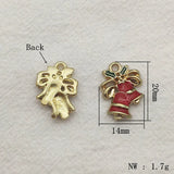 Christmas Pendants Bell/Garland/Box Charm for Jewelry DIY