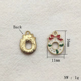 Christmas Pendants Bell/Garland/Box Charm for Jewelry DIY