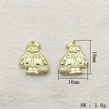 Christmas Santa Claus Boots Bells Charm for DIY Jewelry