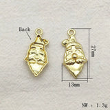 Christmas Santa Claus Boots Bells Charm for DIY Jewelry