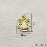 Christmas Santa Claus Boots Bells Charm for DIY Jewelry