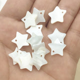100pcs Star Shape Shell Carving Charm DIY Jewelry Parts