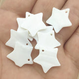 100pcs Star Shape Shell Carving Charm DIY Jewelry Parts