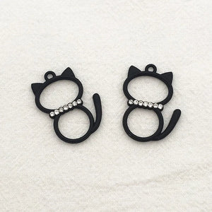 100pcs Zinc Alloy Pendant Rhinestone Charm Jewelry Findings