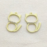 100pcs Zinc Alloy Pendant Rhinestone Charm Jewelry Findings